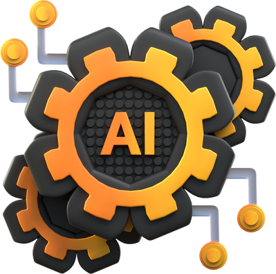 settings icon 3d illustration ai